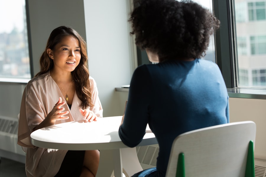 Business professional on a VoIP call